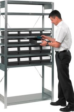 Boltless-shelving-complete-with-RK-bins